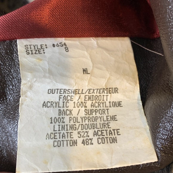 Vintage Leopard Print Faux Fur Coat Union Made in Canada Georgio Ferrini - Picture 7 of 12